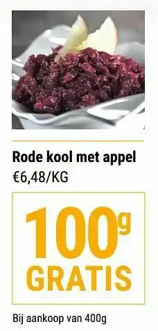 Rode kool met appel