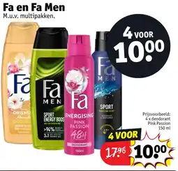 Kruidvat Fa en Fa Men aanbieding