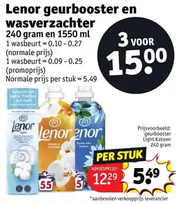 Kruidvat Lenor Geurbooster en Wasverzachter aanbieding