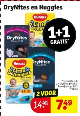 Kruidvat DryNites en Huggies aanbieding