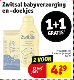 Kruidvat Zwitsal babyverzorging en Doekjes aanbieding