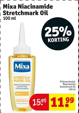 Kruidvat Mixa Niacinamide Stretchmark Oil aanbieding