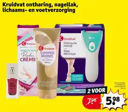 Kruidvat Kruidvat ontharing, nagellak, lichaams en Voetverzorging aanbieding