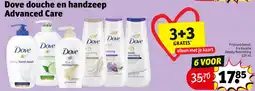 Kruidvat Dove douche en handzeep Advanced Care aanbieding