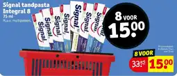Kruidvat Signal tandpasta Integral 8 aanbieding