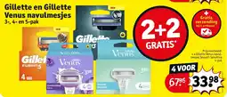 Kruidvat Gillette en Gillette Venus navulmesjes aanbieding