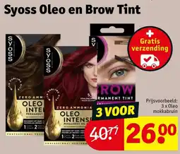 Kruidvat Syoss Oleo en Brow Tint aanbieding