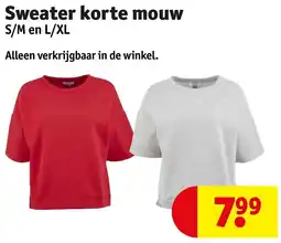 Kruidvat Sweater korte mouw aanbieding