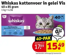 Kruidvat Whiskas kattenvoer in gelei Vis aanbieding
