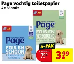 Kruidvat Page Vochtig Toiletpapier aanbieding