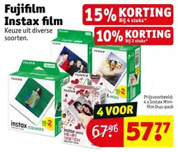 Kruidvat Fujifilm Instax film aanbieding