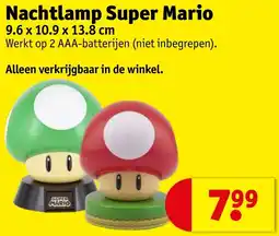 Kruidvat Nachtlamp Super Mario aanbieding
