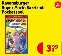 Kruidvat Ravensburger Super Mario Barricade Pocketspel aanbieding