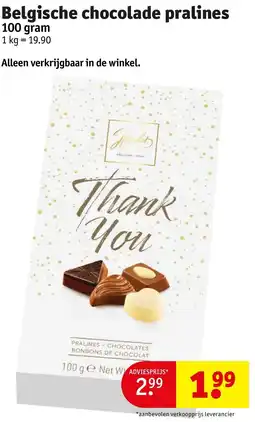 Kruidvat Belgische Chocolade Pralines aanbieding