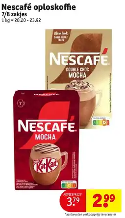 Kruidvat Nescafé Oploskoffie aanbieding