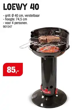 Hubo barbecook Loewy 40 aanbieding