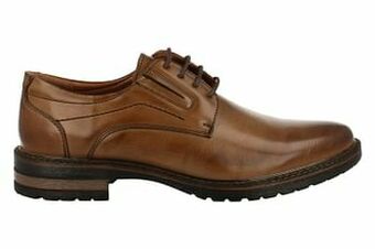 Berca Shoes Mode-Mania Veterschoen Heren Eco - Cognac aanbieding