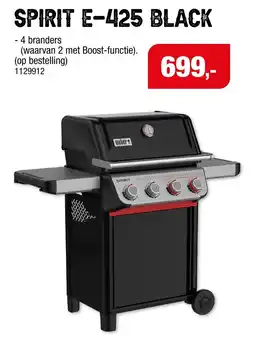 Hubo Weber Spirit E-425 Black aanbieding