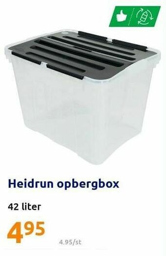 Action Heidrun opbergbox aanbieding