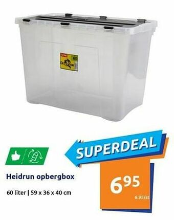 Action Heidrun opbergbox aanbieding