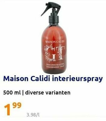 Action Maison calidi interieurspray aanbieding