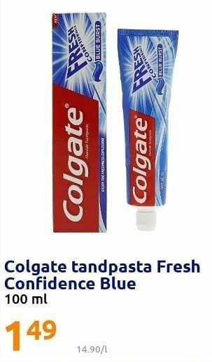 Action Colgate tandpasta fresh confidence blue aanbieding