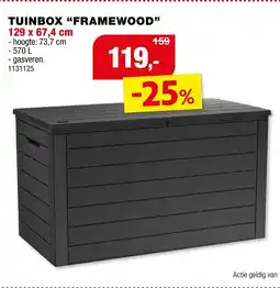 Hubo Keter Tuinbox Framewood aanbieding