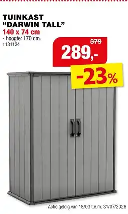 Hubo Keter Tuinkast Darwin Tall aanbieding