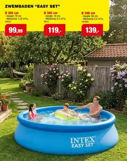 Hubo Intex Zwembaden "Easy Set" aanbieding