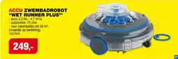 Hubo Accu Zwembadrobot "Wet Runner Plus" aanbieding