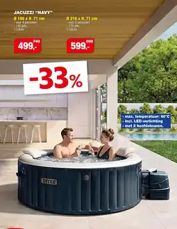 Hubo Intex Jacuzzi Navy aanbieding