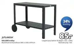 Jysk Jutlandia vallebo trolley aanbieding