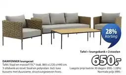 Jysk Damfenner Loungeset aanbieding