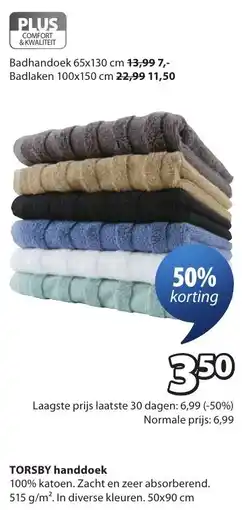 Jysk Torsby handdoek aanbieding