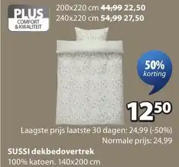 Jysk Sussi Dekbedovertrek aanbieding