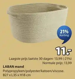 Jysk Laban Mand aanbieding