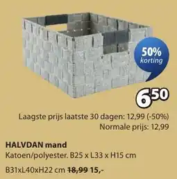 Jysk Halvdan mand aanbieding