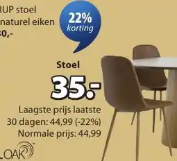 Jysk Royal Oak Jonstrup Stoel aanbieding