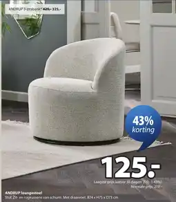 Jysk Andrup Loungestoel aanbieding