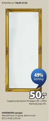 Jysk Nordborg Spiegel aanbieding