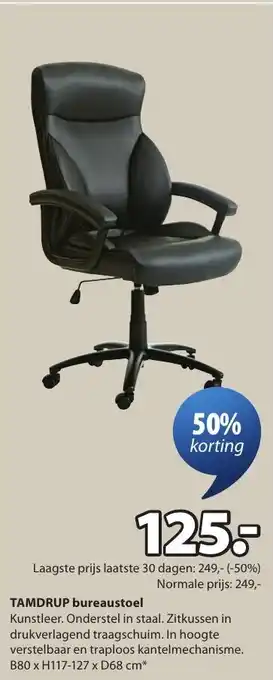 Jysk Tamdrup Bureaustoel aanbieding
