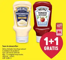 Delhaize Heinz Saus in doseerfles aanbieding