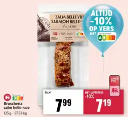 Delhaize Bruschetta zalm belle-vue aanbieding