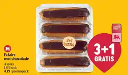 Delhaize Eclairs met chocolade aanbieding