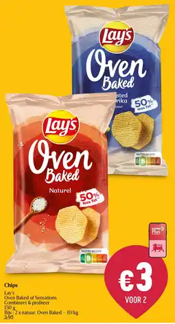 Delhaize Lay's Chips Oven Baked of Sensations aanbieding