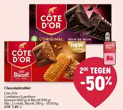 Delhaize Côte d'Or Chocoladetablet aanbieding
