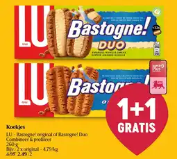 Delhaize LU Bastogne! original of Bastogne! Duo Koekjes aanbieding