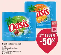 Delhaize Oasis Drank op basis van fruit aanbieding