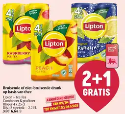 Delhaize Lipton Ice Tea Bruisende of niet-bruisende drank op basis van thee aanbieding