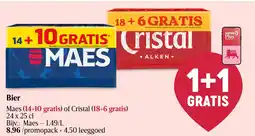 Delhaize Maes of Cristal Bier aanbieding